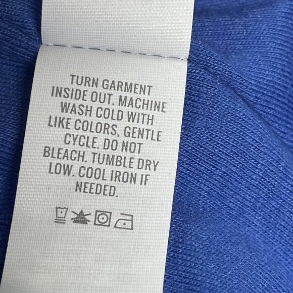 aerie Offline Summer Lights Terry Sports Bra Blue Size XL Comfy Elastic Workout - Picture 11 of 12